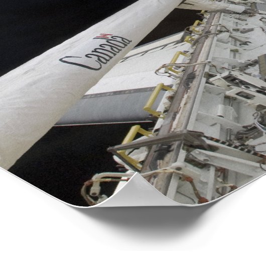 Eine teilweise Sicht auf den Space Shuttle Poster (Ecke)