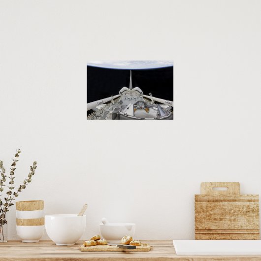 Eine teilweise Sicht auf den Space Shuttle Poster (Küche)