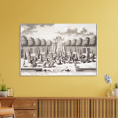 Eine Terrasse mit Orangenbäumen im Garten des Leinwanddruck (Insitu (Wohnzimmer))