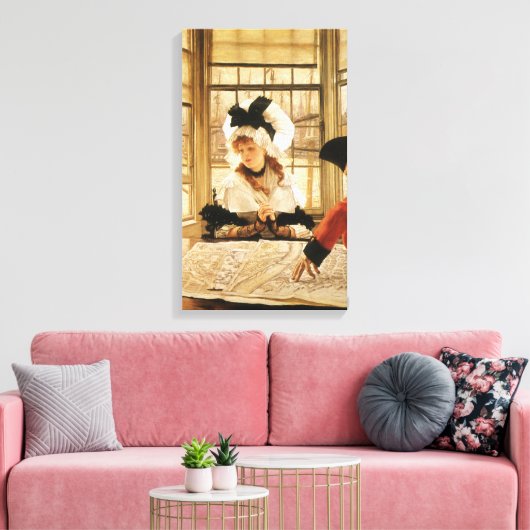Eine teuflische Geschichte von James Tissot, Vinta Leinwanddruck (Insitu (Wohnzimmer))