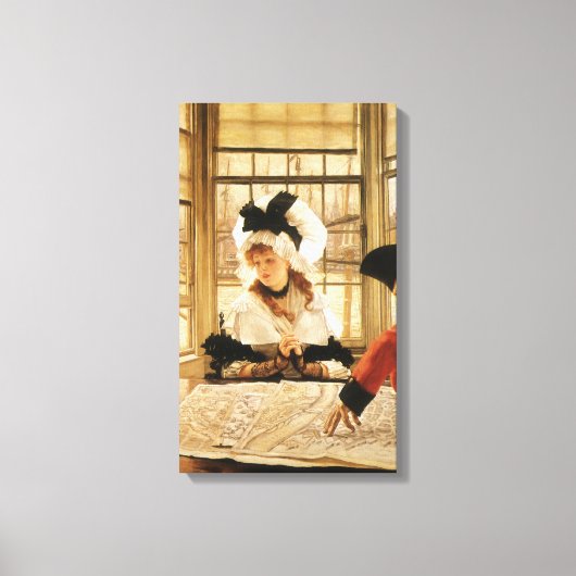 Eine teuflische Geschichte von James Tissot, Vinta Leinwanddruck (Vorderseite)