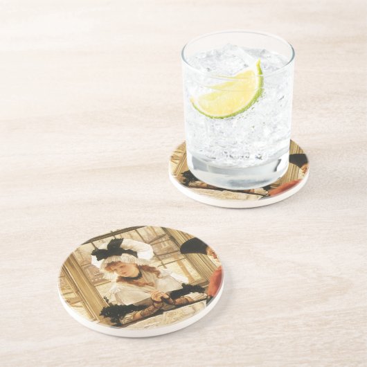 Eine teuflische Geschichte von James Tissot, Vinta Untersetzer (Seite)