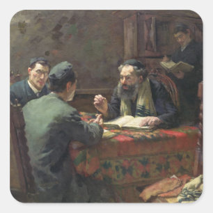 Eine theologische Debatte, 1888 Quadratischer Aufkleber