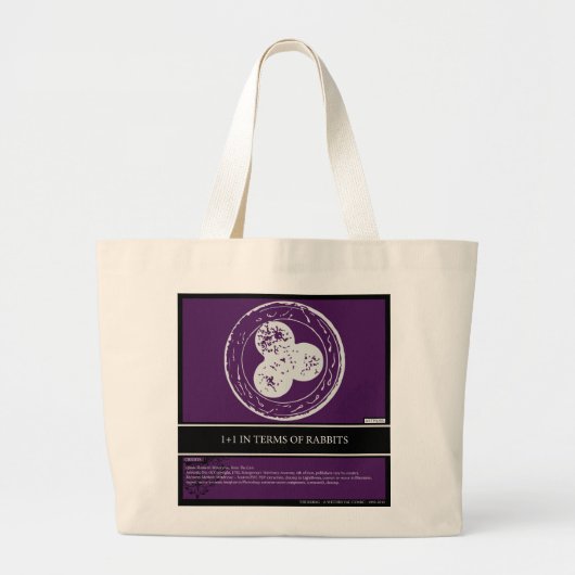 Eine Thinkbag-Tasche natürlich Jumbo Stoffbeutel (Vorne)