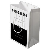 Eine Tierkreiszeichen-Geschenktasche für Widder Mittlere Geschenktüte (Rückseite Schrägansicht)