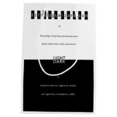 Eine Tierkreiszeichen-Geschenktasche für Widder Mittlere Geschenktüte (Rückseite)