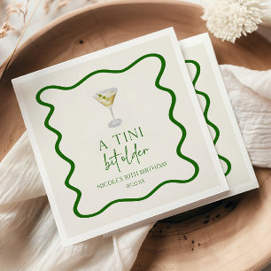 Eine Tini Bit Ältere Dirty Martini Geburtstagspart Serviette