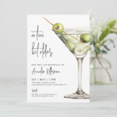 Eine Tini-Bit ältere Erwachsene Geburtstagsparty Einladung (Stehend Vorderseite)