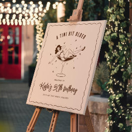 Eine Tini-Bit ältere Geburtstagsparty Begrüßungsze Poster