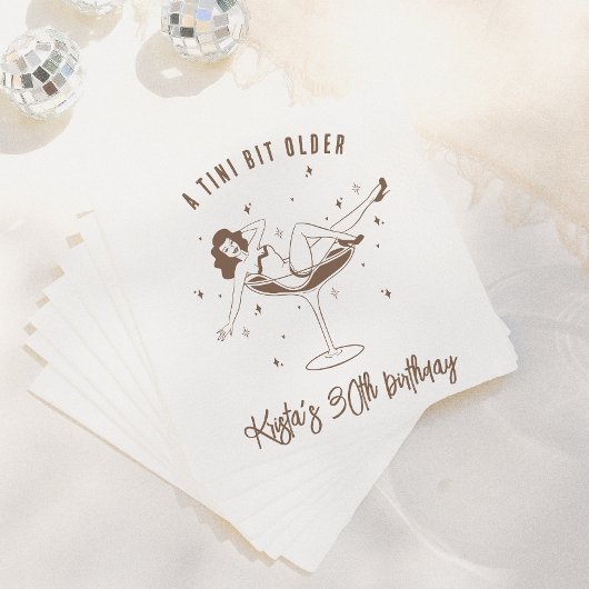 Eine Tini-Bit ältere Geburtstagsparty Serviette