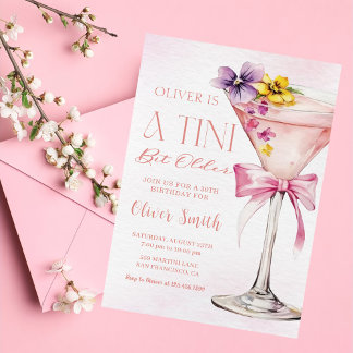 Eine Tini-Bit ältere Martini 30. Geburtstagsfeier Einladung