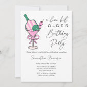 Eine Tini-Bit-ältere Pickleball-Themenparty zum Ge Einladung (Vorderseite)