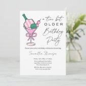 Eine Tini-Bit-ältere Pickleball-Themenparty zum Ge Einladung (Stehend Vorderseite)