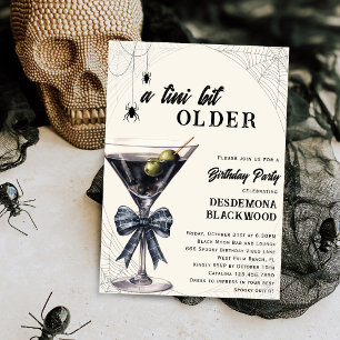 Eine Tini-Bit ältere Spider Halloween-Party Einladung