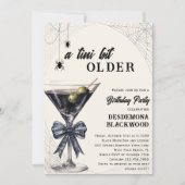 Eine Tini-Bit ältere Spider Halloween-Party Einladung (Vorderseite)