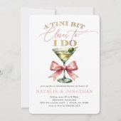 Eine Tini Bit Closer Martini Probe Dinner-Einladun Einladung (Vorderseite)