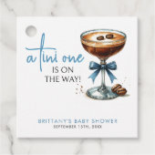 Eine Tini-Dusche befindet sich auf dem Weg Geschenkanhänger (Vorderseite)