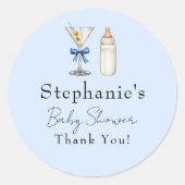 Eine Tini-Dusche befindet sich auf dem Weg zur Blu Runder Aufkleber (Vorderseite)