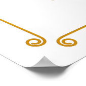 Eine Tini-Dusche ist auf dem Weg Poster (Ecke)