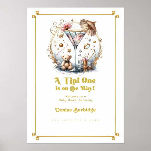 Eine Tini-Dusche ist auf dem Weg Poster (Vorne)