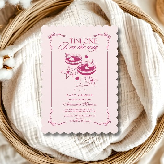 Eine Tini-Dusche ist unterwegs Einladung