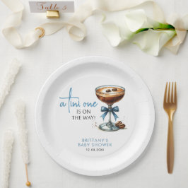 Eine Tini-Dusche ist unterwegs Pappteller