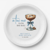 Eine Tini-Dusche ist unterwegs Pappteller (Vorderseite)