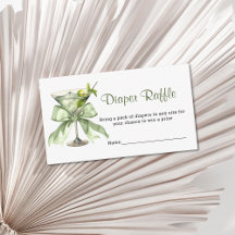 Eine Tini Ein Martini Salbei Windel Raffle Baby Sh