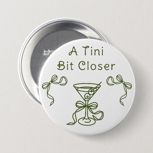 Eine Tini nahe Brautparty Button (Vorne & Hinten)