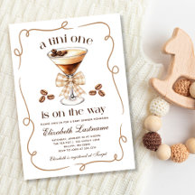Eine Tini One Espresso Martini Baby Shower
