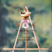 Eine Tini One Espresso Martini rosa Schleife Baby- Acrylschild (Neutral)