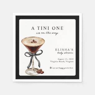 Eine Tini One ist auf dem Weg Baby Shower Serviette