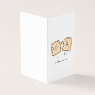 Eine Toastkarte für dich, Toastscheibe, Prost