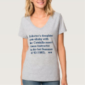 Eine Tochter eines Arztes T-Shirt (Vorderseite)
