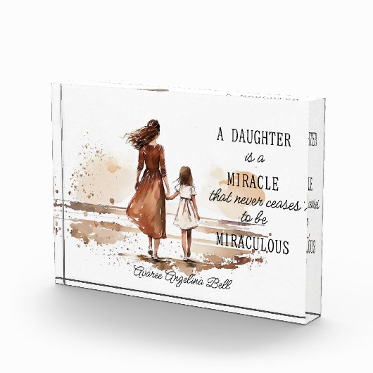 Eine Tochter ist ein Wunder Fotoblock (Rechts)