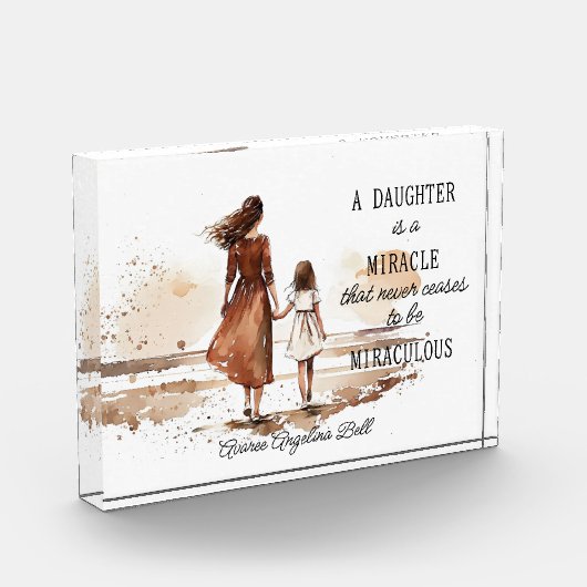 Eine Tochter ist ein Wunder Fotoblock (Links)