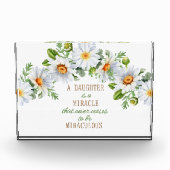 Eine Tochter ist ein Wunder Fotoblock (Vorderseite)
