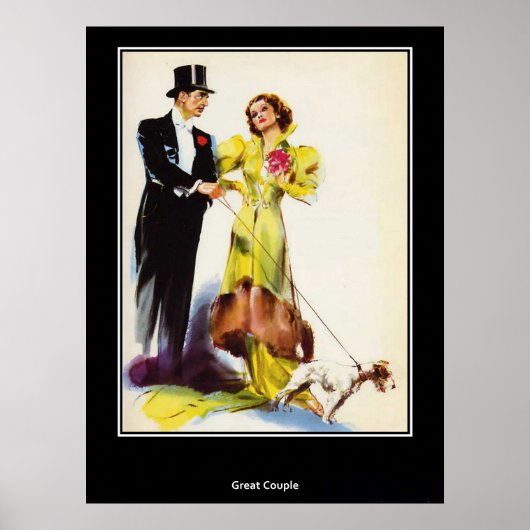 Eine tolle Aussicht auf ein Vintages Retro-Poster Poster (Vorne)