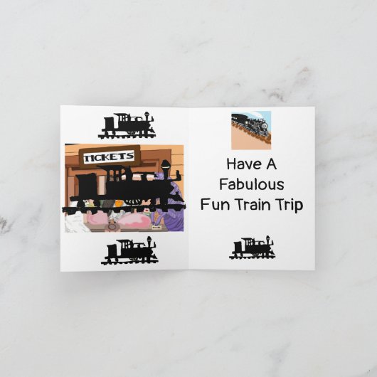 Eine tolle 🚂 dankeskarte (Innenseite)