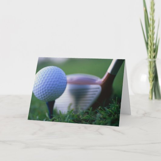 Eine tolle Golfkarte Karte (Vorderseite)
