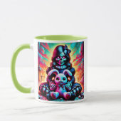 Eine tolle Puppe mit ihrem netten Kaninchen. Tasse (Links)