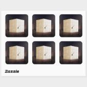 Eine Tonne Marijuana 2004 Quadratischer Aufkleber (Blatt)