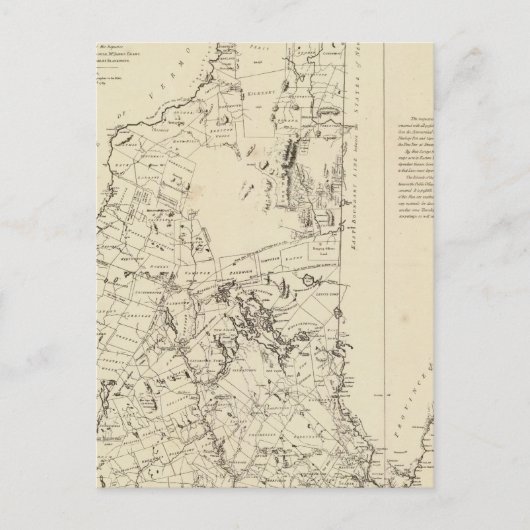 Eine topographische Karte (Vorderseite)