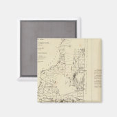 Eine topographische Karte Magnet (Vorderseite/Rückseite)