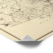 Eine topographische Karte Poster (Ecke)