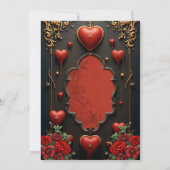 Eine Touch der Gotik, des Herzens und der ewigen V Save The Date (Rückseite)