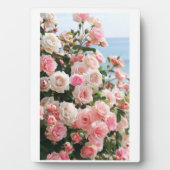 Eine Touch der Romantik: Rose Bouquet Tabletop Pla Fotoplatte (Vorderseite)