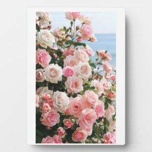 Eine Touch der Romantik: Rose Bouquet Tabletop Pla Fotoplatte