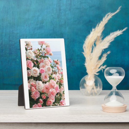 Eine Touch der Romantik: Rose Bouquet Tabletop Pla Fotoplatte (Seite)