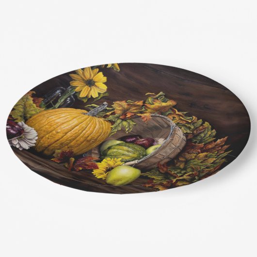 Eine Touch der Teller des Herbstpapiers 9" (Schrägansicht)